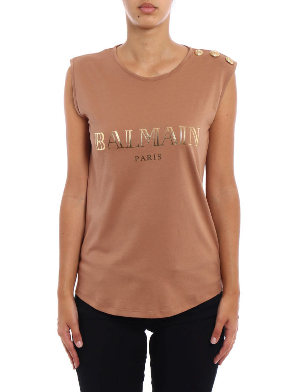 Balmain: Tops und Tank Tops online - Top - Dunkelrosa