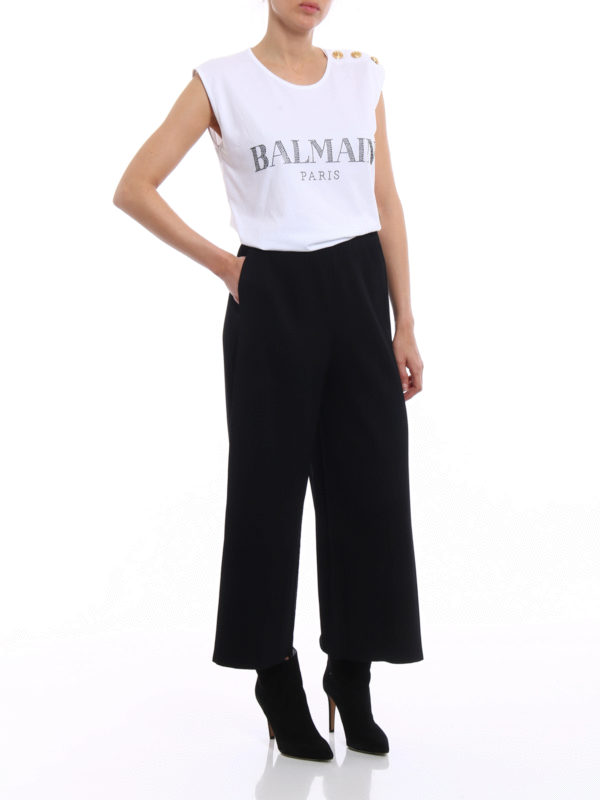 Balmain: Tops und Tank Tops online - Top - Weiß