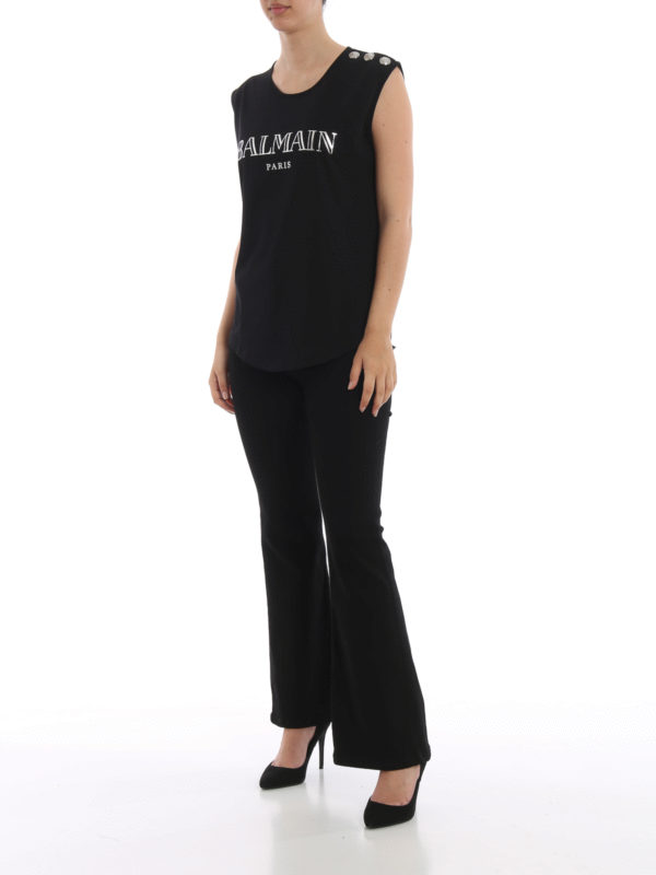 Balmain: Tops & Débardeurs online - Top - Noir