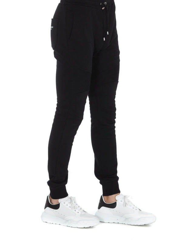Balmain: スウェットパンツ online - トラックスーツ ボトムス - 黒