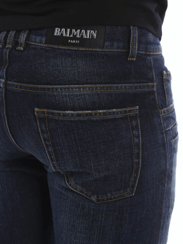 iKRIX Balmain: Ripped biker jeans