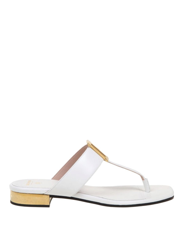 Balmain: sandals - Sofia flat sandals
