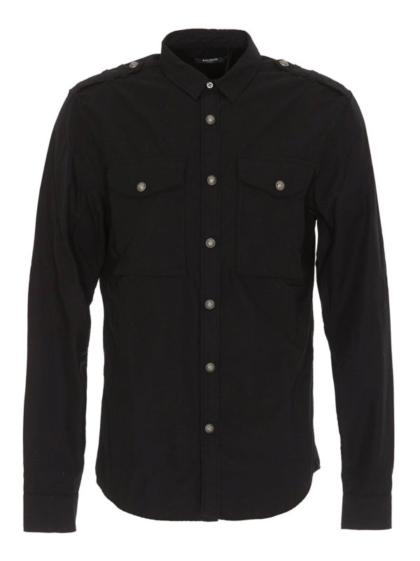 Balmain: Hemden - Hemd - Schwarz
