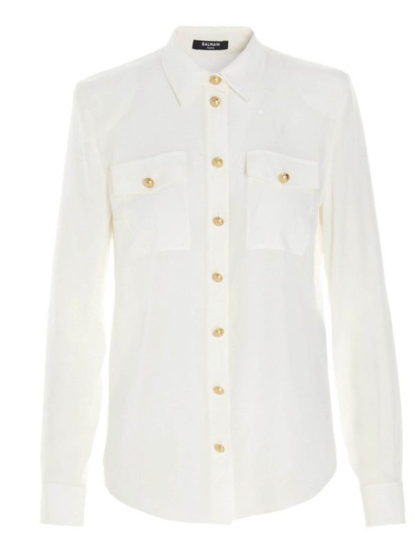 Balmain: Hemden - Hemd - Weiß