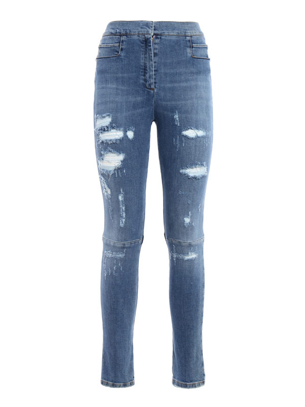 Balmain: Jeans skinny - Jean Skinny - Clair Délavé