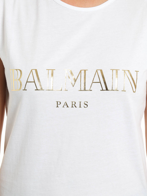 iKRIX Balmain: Sleeveless t-shirt with logo