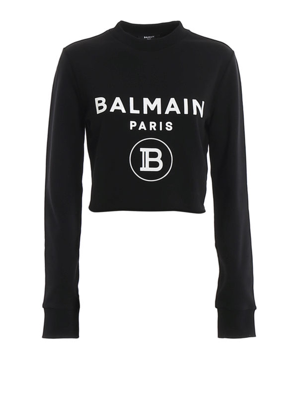 Balmain: Sweatshirts und Pullover - Sweatshirt - Schwarz