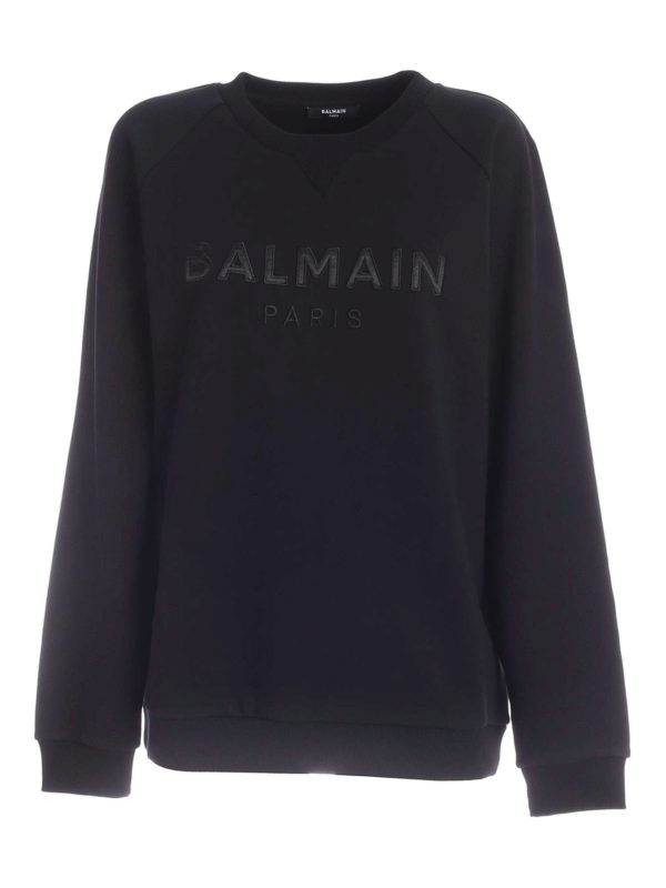 Balmain: Sweatshirts und Pullover - Sweatshirt - Schwarz