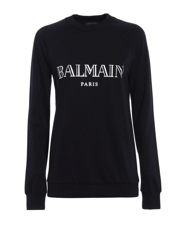 Balmain: Sweatshirts & Sweaters - Logo print sweatshirt