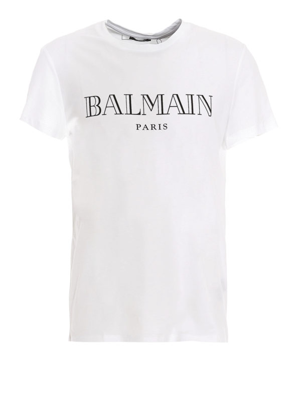 Balmain: Camisetas - Camiseta - Blanco