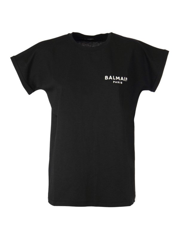 Balmain: Camisetas - Camiseta - Negro