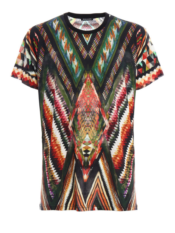 Balmain: t-shirts - Imprime T-shirt