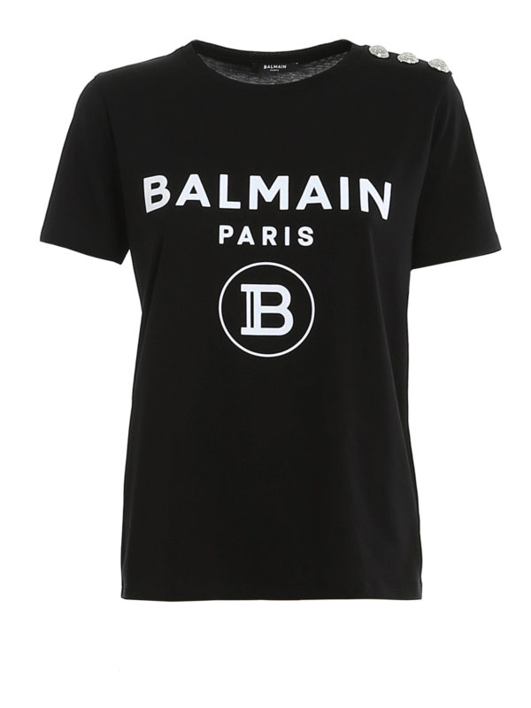 Balmain: Camisetas - Camiseta - Negro