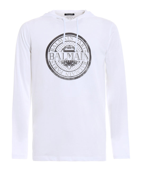Balmain: T-shirts - T-Shirt - Weiß
