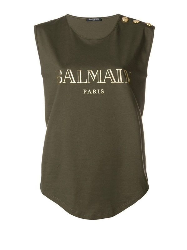 Balmain: Tops und Tank Tops - Top - Weiß