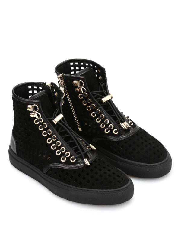 Balmain: Sneaker - Sneaker Fur Damen - Schwarz