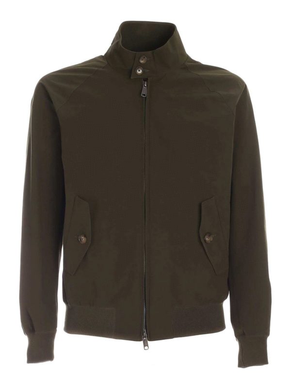 BARACUTA: bombers - Pockets bomber jacket in green