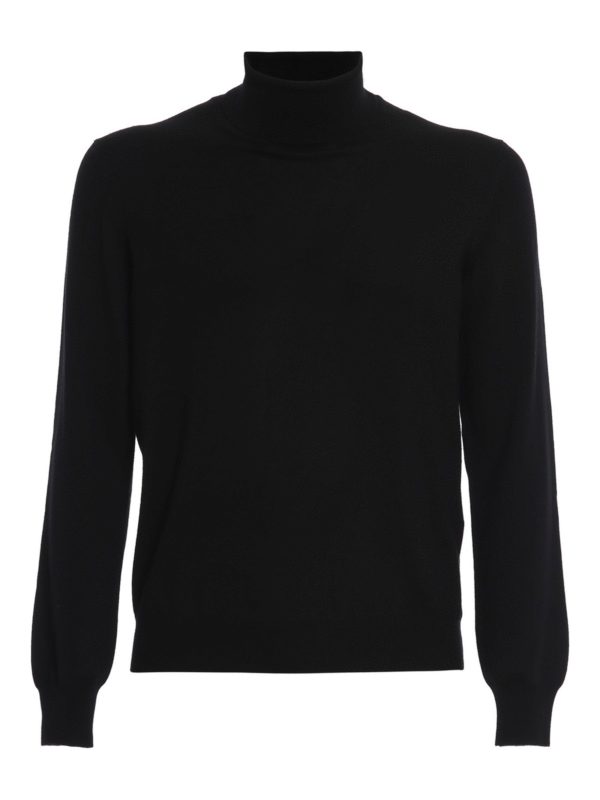 BARBA: Cuellos altos y polos - Suéter Con Cuello Alto - Negro