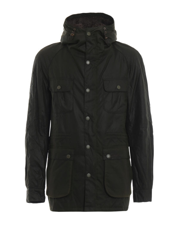 BARBOUR: casual jackets - Brindle wax cotton jacket