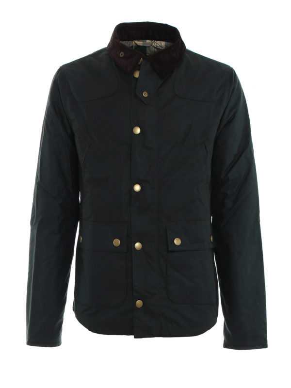 BARBOUR: casual jackets - Reelin Sage Wax Jacket