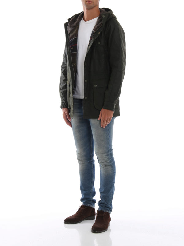 BARBOUR: casual jackets online - Brindle wax cotton jacket