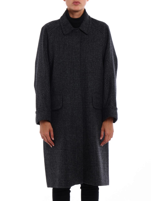 BARBOUR: knee length coats online - Moulton Jacket wool coat