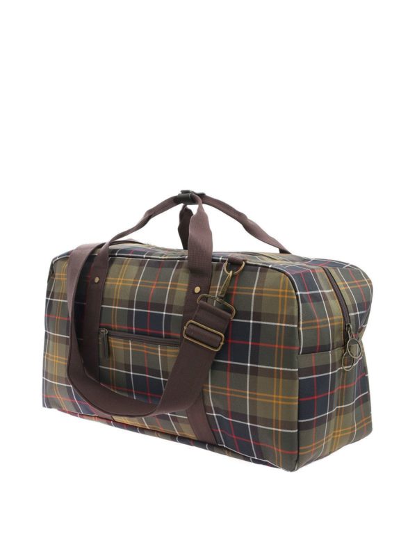 BARBOUR: Luggage & Travel bags online - Tartan bag in green and brown