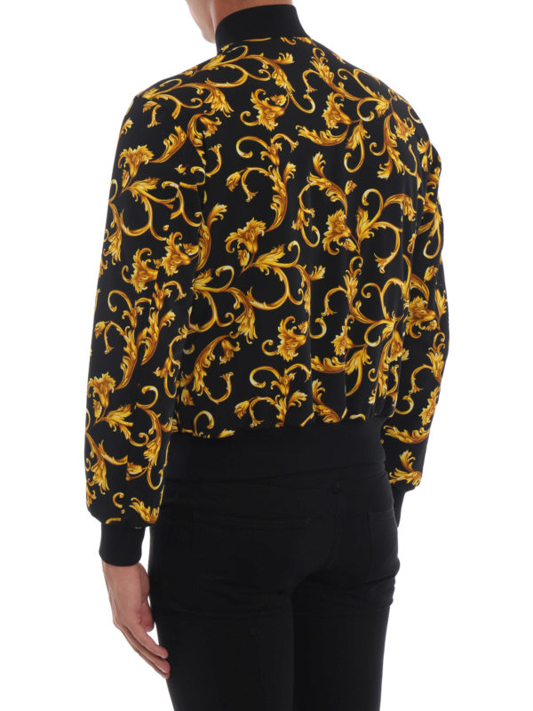 Barocco Greca reversible bomber jacket shop online: VERSACE