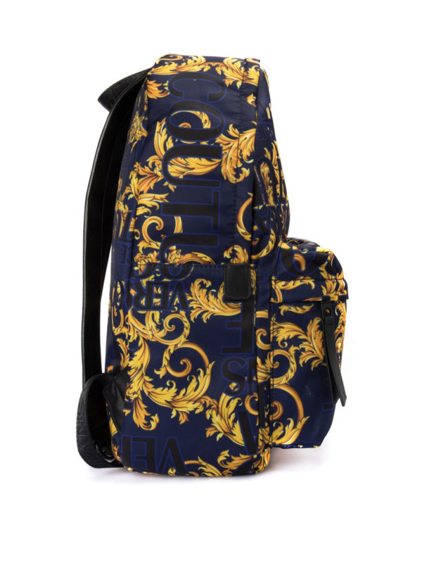 Baroque print backpack shop online: VERSACE JEANS