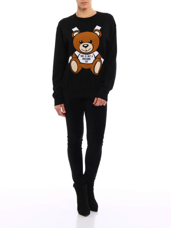 Sudadera Negra Para Mujer shop online: MOSCHINO