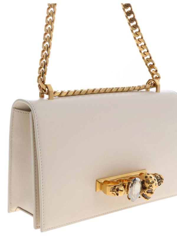 Borsa a tracolla "Gioiello" beige shop online: ALEXANDER MCQUEEN