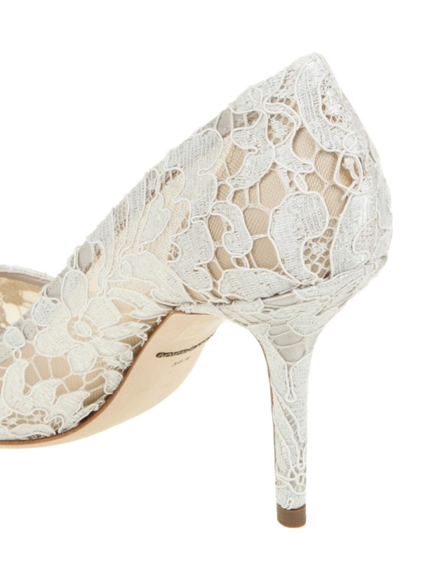 Décolleté Bellucci in pizzo bianco shop online: DOLCE & GABBANA