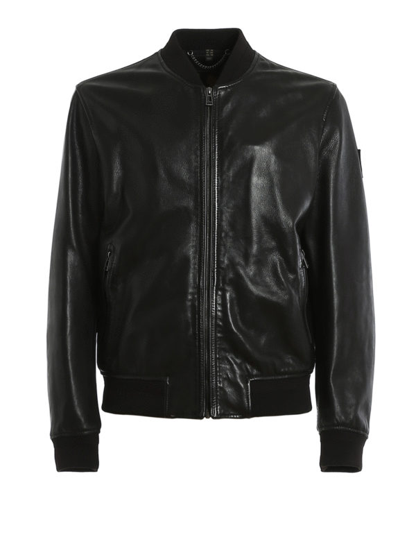 BELSTAFF: leather jacket - Bayling leather jacket