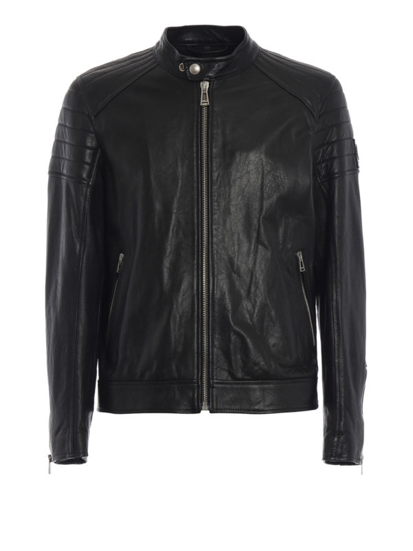 BELSTAFF: Lederjacken - Lederjacke - Schwarz