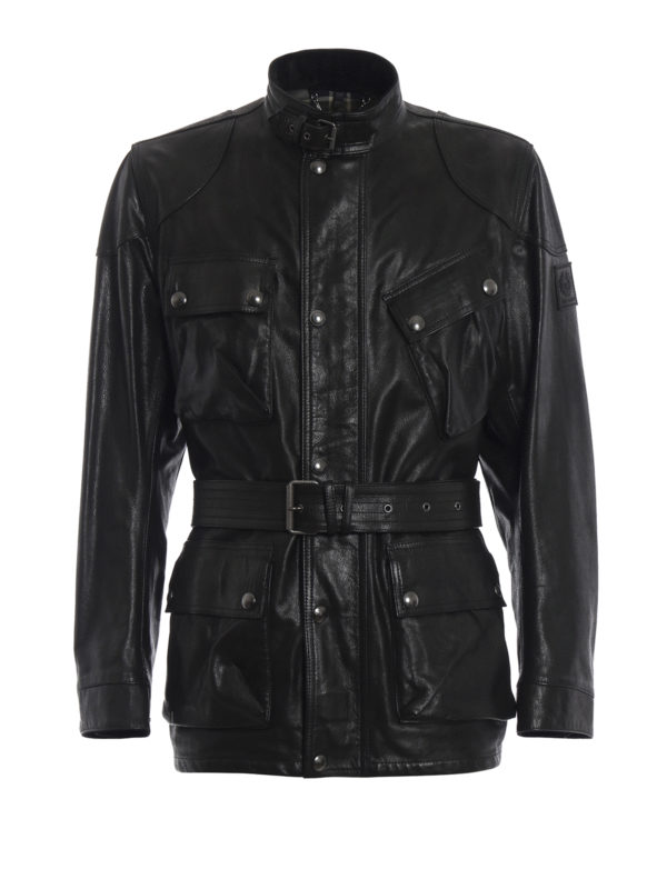 BELSTAFF: Lederjacken - Lederjacke - Schwarz