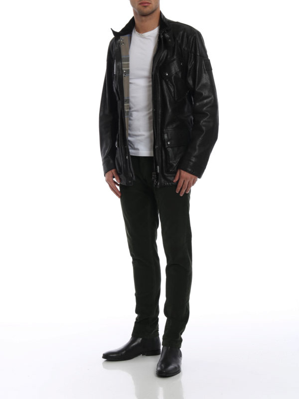 BELSTAFF: Lederjacken online - Lederjacke - Schwarz