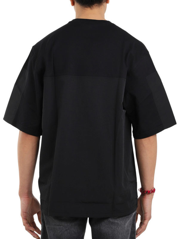 Bi-material T-shirt shop online: GIVENCHY