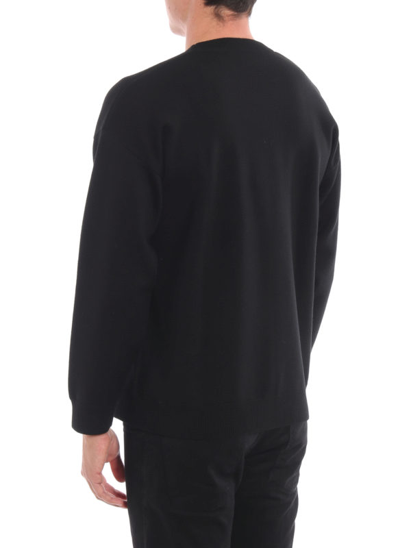 Rundhalspullover - Schwarz shop online: BURBERRY