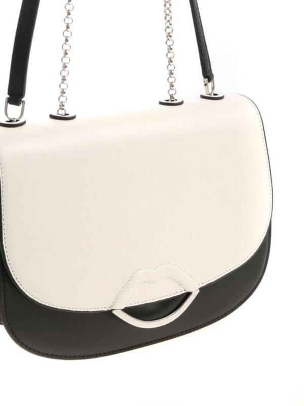 Black and white Isabella bag shop online: Lulu Guinness