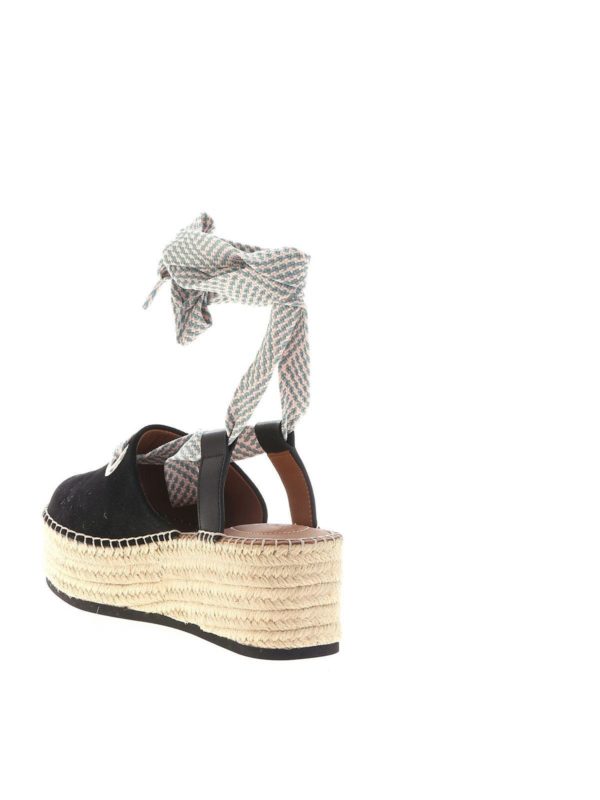 Black espadrilles sandals with Amber wedge shop online: SEE BY CHLOE
