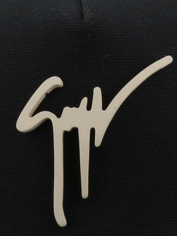 Black Kenneth baseball cap shop online: GIUSEPPE ZANOTTI