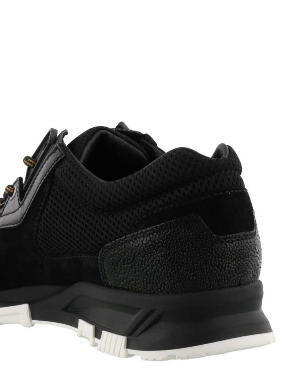 Black mesh cross-trainers shop online: LANVIN