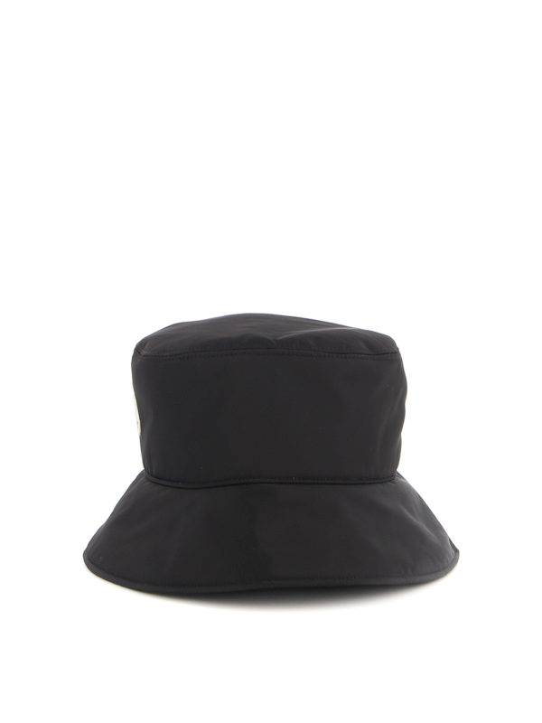 Black nylon hat shop online: MONCLER