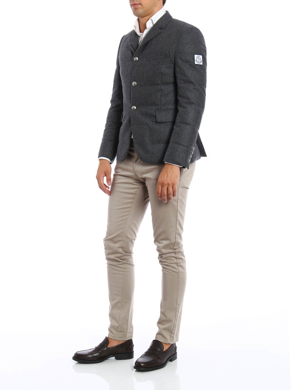 Blazer-inspired padded jacket shop online: MONCLER