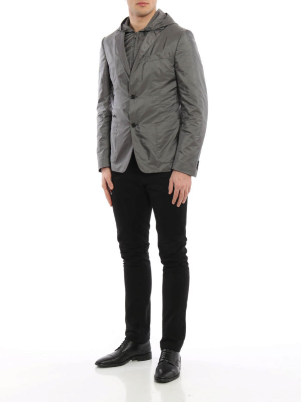 Blazer style nylon jacket shop online: PRADA