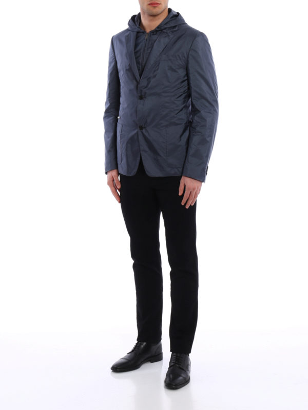 Blazer style nylon jacket shop online: PRADA