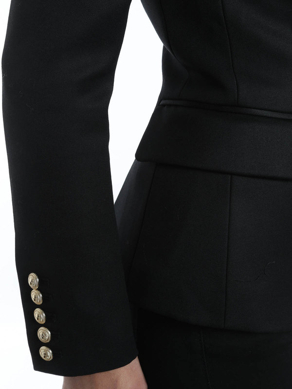 blazers shop online Double breasted wool blazer