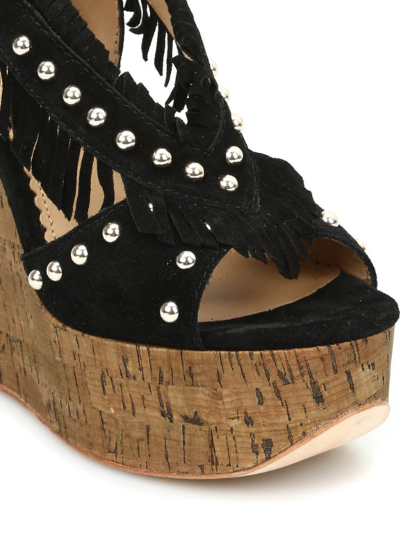 Blossom suede wedges shop online: ASH