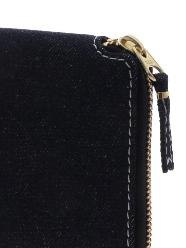 Portafoglio blu in denim shop online: COMME DES GARÇONS WALLET