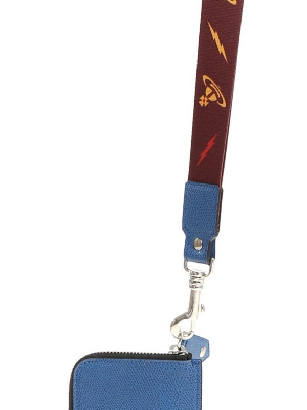 Blue Lanyard wallet shop online: VIVIENNE WESTWOOD